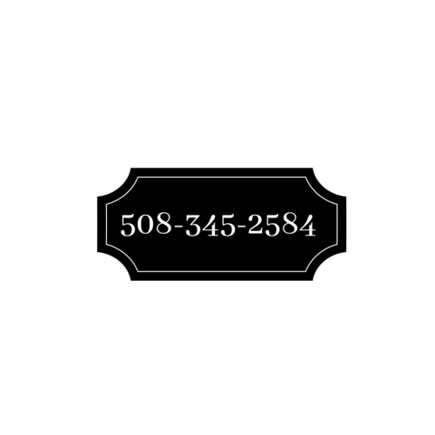 Law Office Phone Number Plaque Stamp Sign Template